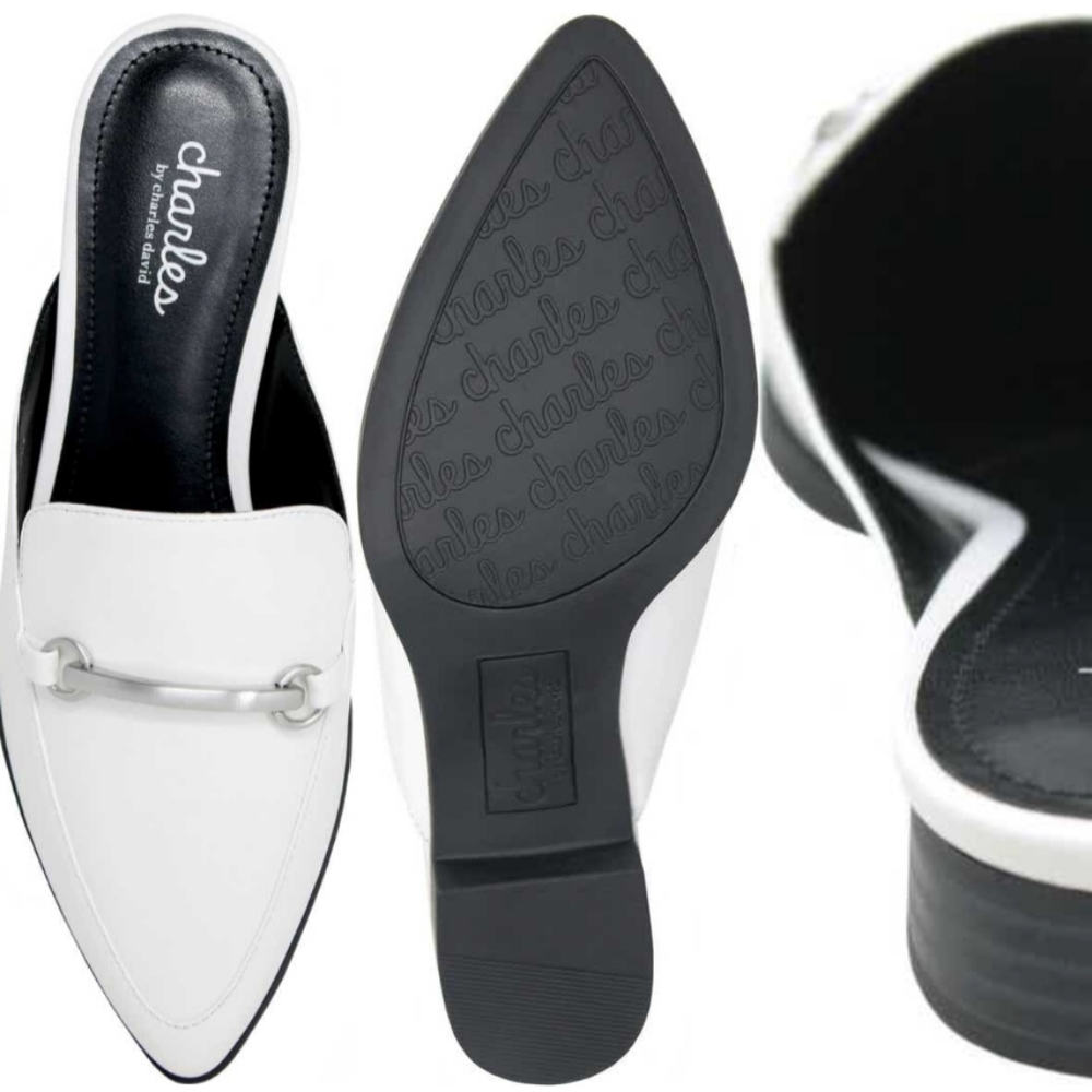 Charles by Charles David white mules